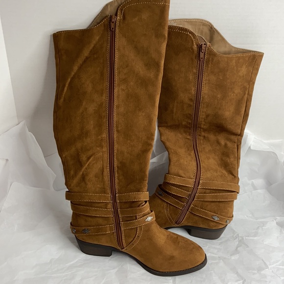 Mudd sz 9.5 vegan zip up knee-high boots like new - Picture 9 of 14